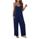 thumbnail image 1 of TaTaai Women's Summer Evening Jumpsuit Sleeveless Halter Neck Wide Leg Long Pants Solid Color Casual One Piece with Low Back Detail for Party and Night Out Gift, 1 of 5