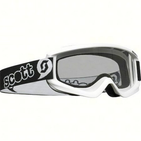 Scott USA Youth White Agent Goggles w/Clear Standard Lens