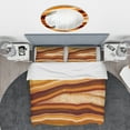 thumbnail image 2 of Designart 'Orange Geode Chrystal' Abstract Duvet Cover Set, 2 of 4