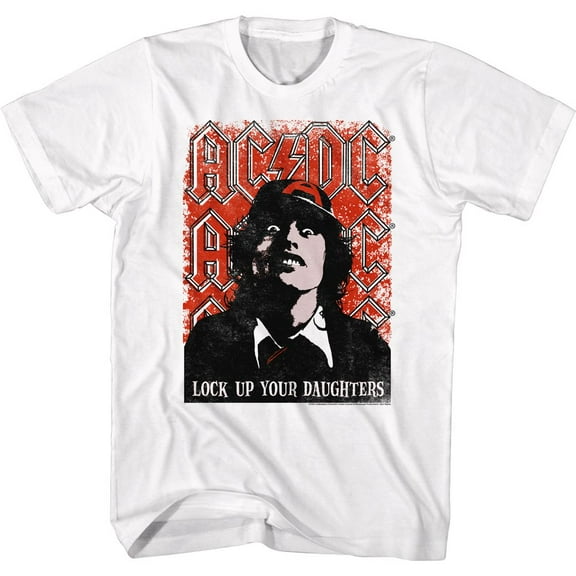 AC/DC Lock Up Daughters White T-Shirt