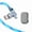 Blue, variant on Mokongfu 120W 4 In 1 Charger Cable, USB A and Type C,Fast Charging Cable that Sparkles,Sync for Iphone,Ipad,Samsung And Laptops Smartphone Cellphone