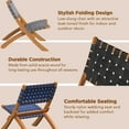 thumbnail image 5 of Vulcan Natural Acacia Wood Lounge Chair – Natural Wood Folding, Low-Slung, Portable for Indoor & Outdoor Use, 5 of 9