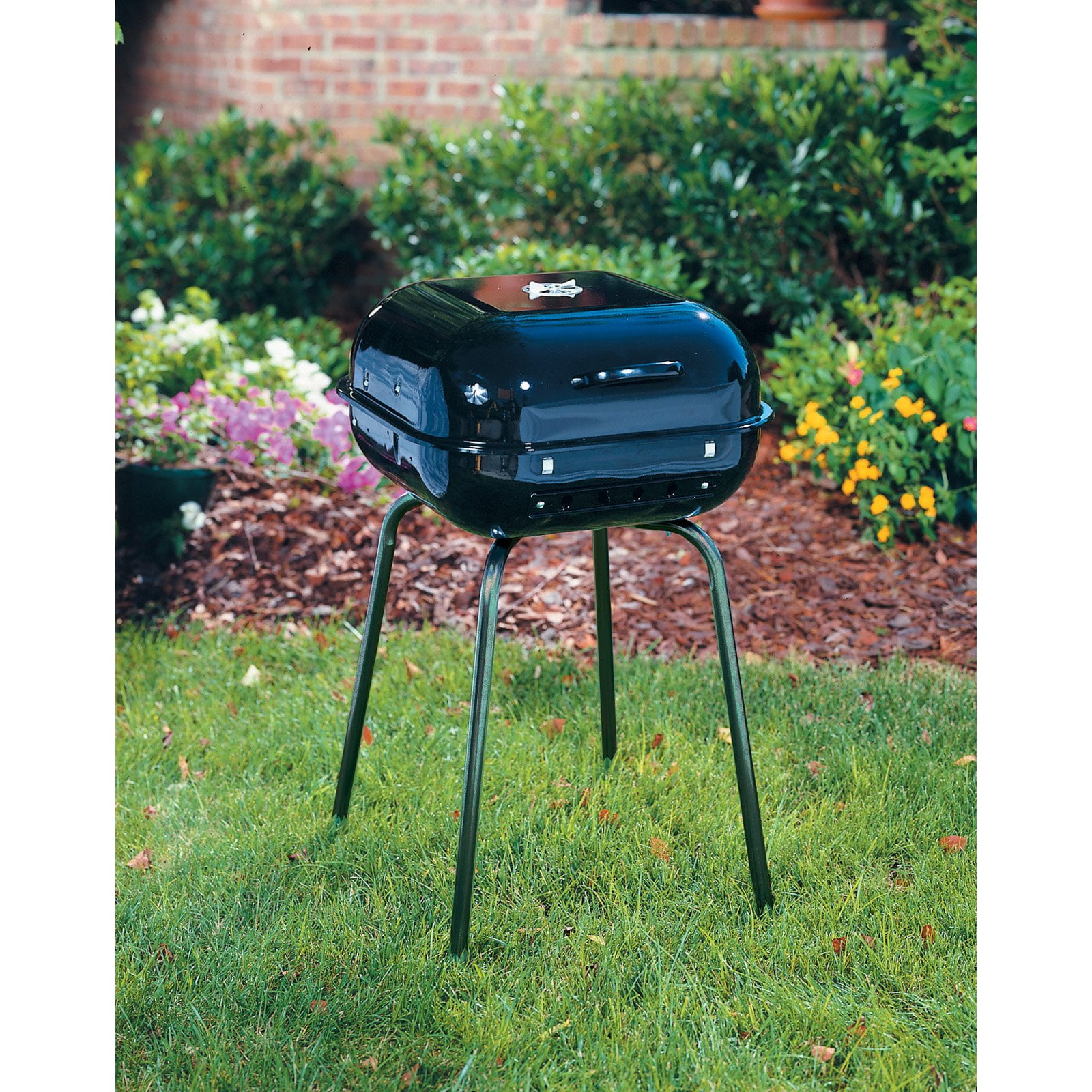 Americana Sizzler Charcoal Grill with 2 Position ChromePlated Cooking