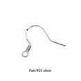 thumbnail image 2 of 1 Pair Earring Hook DIY Craft Earhook Dangling Earwire Jewelry Decorative Hooks Clasp Fitting Jewelry Making Findings Handicraft Accessory Silver, 2 of 6