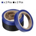 thumbnail image 3 of Uxcell 26Ft Tennis Racket Badminton Racquet Grip Finishing Tapes, Blue/Black 4 Pack, 3 of 6