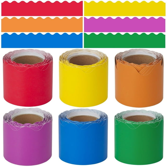 Tablón de anuncios para aula, diseño WEDTYGH, 196.8 pies, color arcoíris