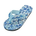 thumbnail image 3 of YAYUBA Summer Sandals Blue,Women Summer Flip Flops Shoes Sandals Slipper Indoor & Outdoor Flip-flops, 3 of 4