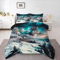 thumbnail image 3 of Homewish 2-Piece Rustic Jungle Wolf Comforter Set, Twin - Castle (Starry Sky), 3 of 8