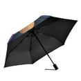 thumbnail image 2 of FORMRS Travel Umbrella Folding Auto Open Close Windproof Rain UV Protection, Large Purple Flowers, 2 of 8