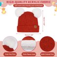 thumbnail image 2 of FZ FANTASTIC ZONE Toddler Kids Winter Hats Touchscreen Gloves Scarfs Set Pompom Beanie Caps Neck Warmer with Fleece for 5-8 Years Old Baby Girls Boys Gifts, Gloves, Red, 2 of 6