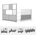 thumbnail image 2 of Luxor Expanse Modular Wall Room Divider System - Silver Frame - 53" x 48" Wide Panel Add-On Wall, 2 of 6