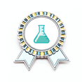 thumbnail image 1 of Tubo de ensayo Liquid experimento científico Insignia broche Medalla ganadora, 1 of 3