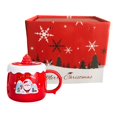 thumbnail image 1 of Taza de café de Navidad 430ml Gloria Papá Noel rojo, 1 of 9