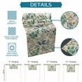 thumbnail image 6 of Green Fall Leaves Table Runner-Cotton Linen- 108 Inch Holiday Dresser Scarves, Vintage Pastoral Plant Farmhouse Tablerunner for Kitchen Coffee/Dining Bedroom Living Room Dinner Scarf Décor 13x108, 6 of 7