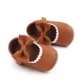 thumbnail image 6 of Gyujnb Toddler Girls Bowknot Princess Wedding Party Dress Shoes Rubber Sole Crib Shoes for First Walking,Boys Shoes,Girls Shoes,Size:0-6 Months, 6 of 8