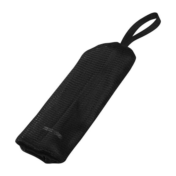 Black Foaming Net Soap Saver, Soft & Quick-Dry Mesh Material, Exfoliating Bath Pouch for Shower Gel, Reusable, 6X3.5In