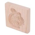 thumbnail image 3 of Wooden Cookie Mould Beechwood Biscuit Press Stamp Kitchen Baking, 3 of 7