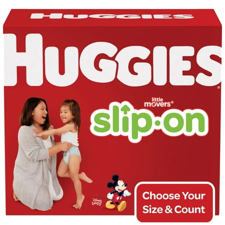 Huggies Little Movers Slip-On Diaper Pants, Size 5, 128 Ct
