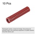 thumbnail image 3 of Resorte Unique Bargains 10uds 12mm OD 60mm Largo Espiral Estampado Rojo, 3 of 5