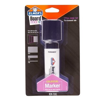 Elmers Boardmate Colossal Extra Wide Tip Permanent Marker - Black