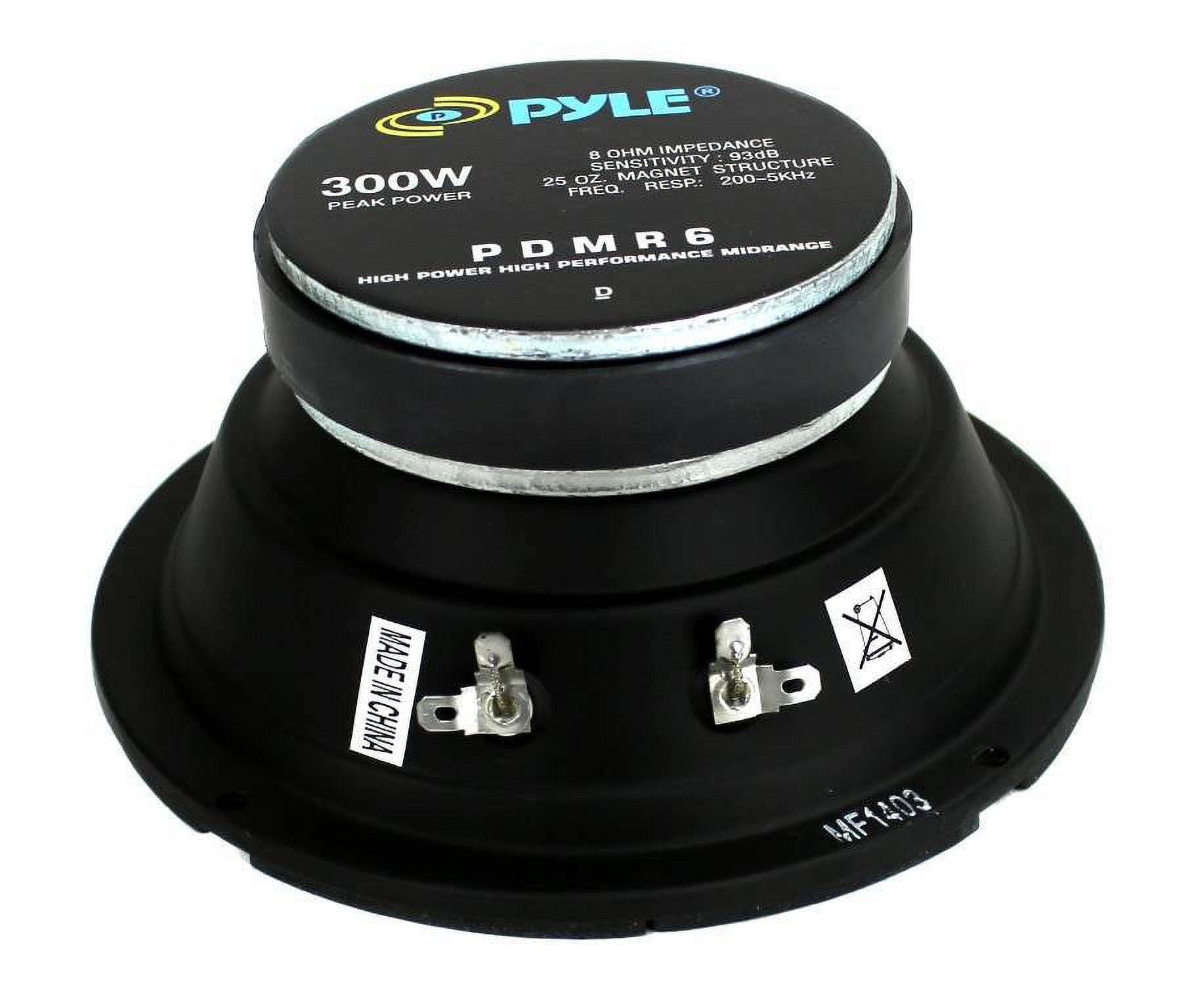 4) Pyle PDMR6 MidRange 6.5" 1200W Car Mid Bass Mid Range Woofers Audio Speakers - image 5 of 7