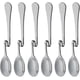 thumbnail image 1 of Juego de 6 cucharas colgantes de acero inoxidable con mango flexible para té, café y postre (colgantes verticales L), 1 of 5