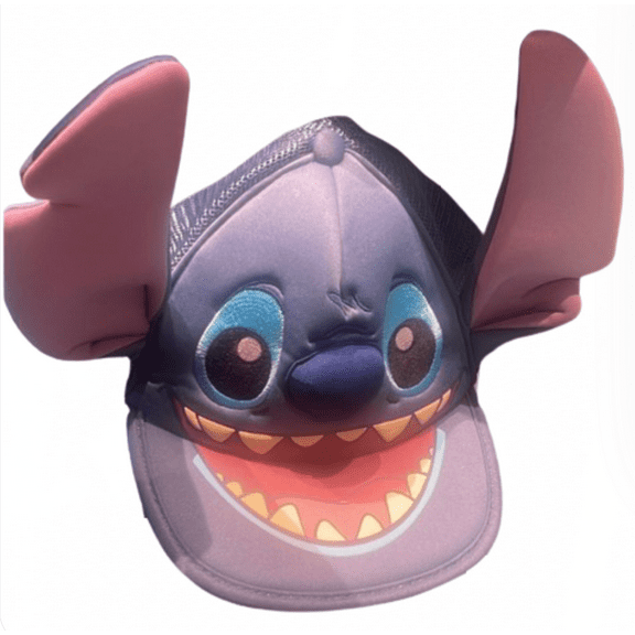 Disney Parks Stitch 3D Face Mouth Baseball Cap Hat New With Tag