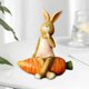 thumbnail image 5 of de , artesanía creativa hecha a mano, escultura de , estatua para estantería, , centro de , decoración Femenino Sunnimix Estatuilla de conejito, 5 of 7