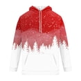 thumbnail image 4 of Men’s Pullover Hoodie with Drawstring Hood and Snowflake Print Casual Long Sleeve Sweatshirt for Everyday Wear Pink M, 4 of 4