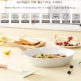 thumbnail image 5 of Vkoocy - Juego de ollas y sartenes antiadherentes, juego de utensilios de cocina de cerámica saludable, juego de 12 ollas de cocina y sartenes, sin PFAS con utensilios de cocina y tapa, color rosa, 5 of 5