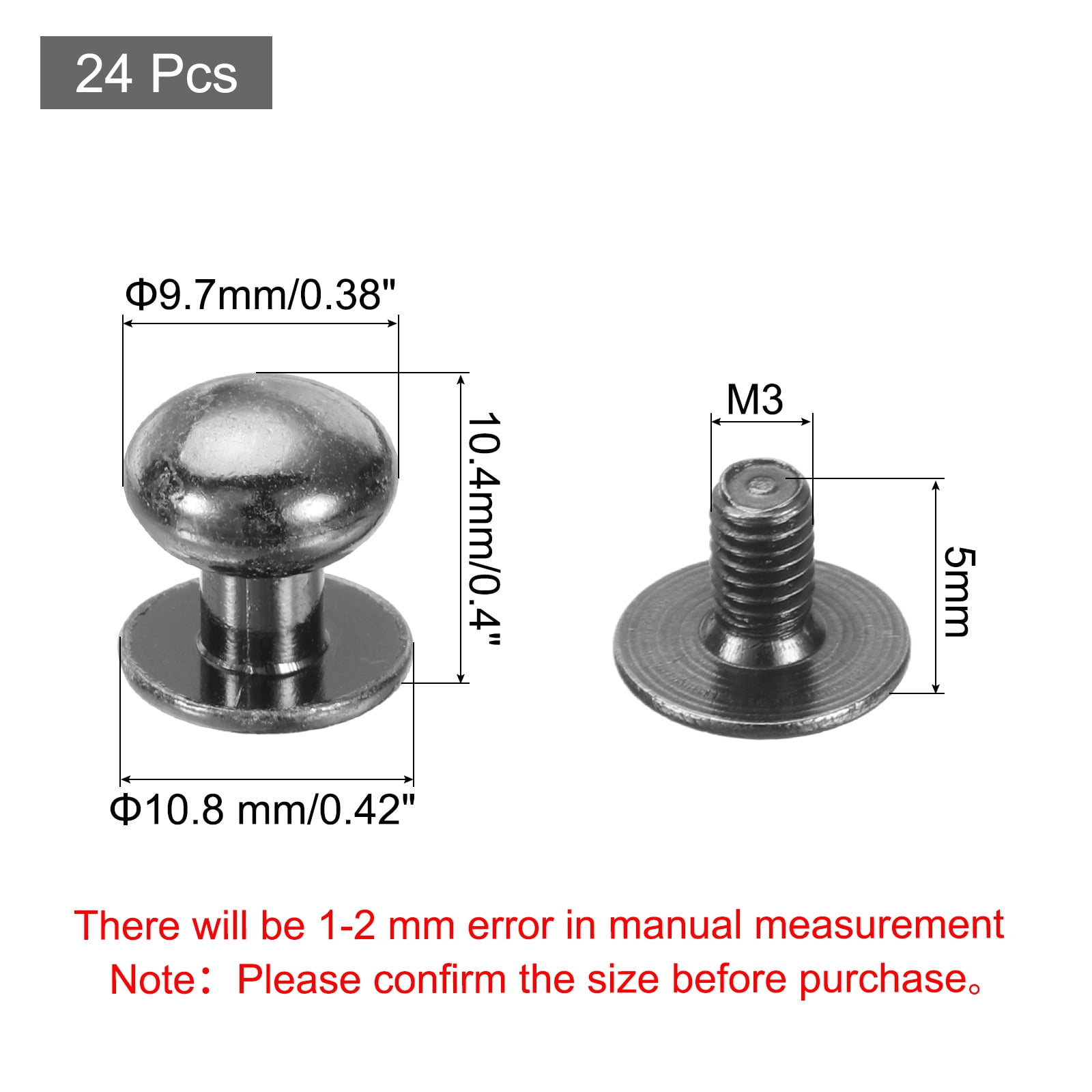 Unique Bargains Mini Round Knobs Small Drawer Pulls for Cabinets 0.38" x 0.4" Gray