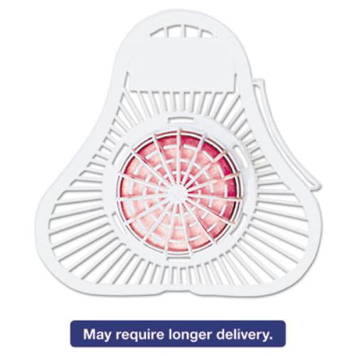 Para Urinal Screen w/Deodorizer Block Cherry Fragrance, 12/Box