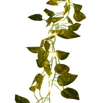 Ohmyroo Olive Tree Garland with Warm White LED Lights, Battery-Operated Twinkling Decor for Indoor and Outdoor Use
