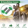 thumbnail image 3 of Kit de Cubierta de Empuñaduras de Manillar de Caucho 7/8" 22mm 15/16" 24mm para Motocicleta Scooter Bicicleta ATV Verde 1 Juego, 3 of 7
