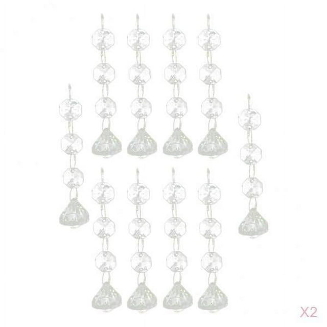 20 Piezas De De Cristal Acrílico candeliere De Colgante Decoración Del