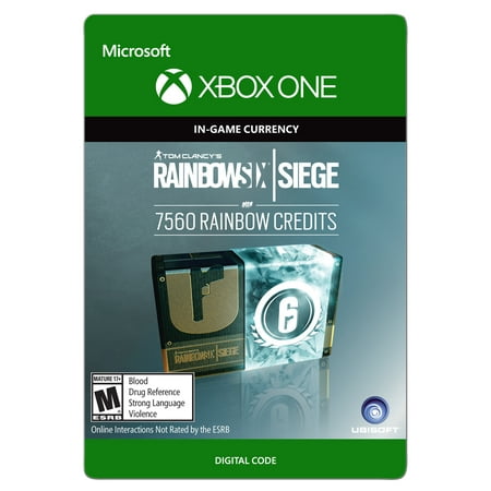 Xbox One Tom Clancy's Rainbow Six Siege Currency pack 7560 Rainbow credits (email (Rainbow Six Siege Best Spots)