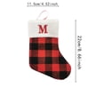 thumbnail image 3 of Home Decor Holiday Season Decoration Christmas Alphabet Embroidered Christmas Stockings For Holiday And Family Stocking Or Fireplace Or Party Decoration Red Hangs Practical, 3 of 5
