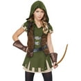 thumbnail image 2 of Girls Miss Robin Hood Halloween Costume, 2 of 3
