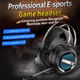 thumbnail image 3 of Auriculares para juegos Irfora X9 Stereo Gaming Headset 7.1 Virtual Surround Bass Auriculares para juegos Over-ear Auriculares para juegos Enchufe USB Control de volumen con micrófono Luz LED para com Irfora Auriculares para juegos, 3 of 7