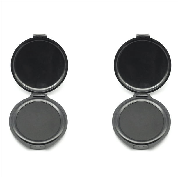 2X Almohadilla de Tinta para Dactilares, Sin Lavado, de Secado Rápido, Portátil, de Secado Rápido, Color Negro