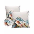 thumbnail image 6 of Outdoor Pillow Covers Throws Abstract Colorful Snow Mountain Painting,Waterproof Pillow Cases Pack of 2 Nature Landscape,Durable Cushion Cover Pillowcase for Patio Balcony Couch Garden, 6 of 7