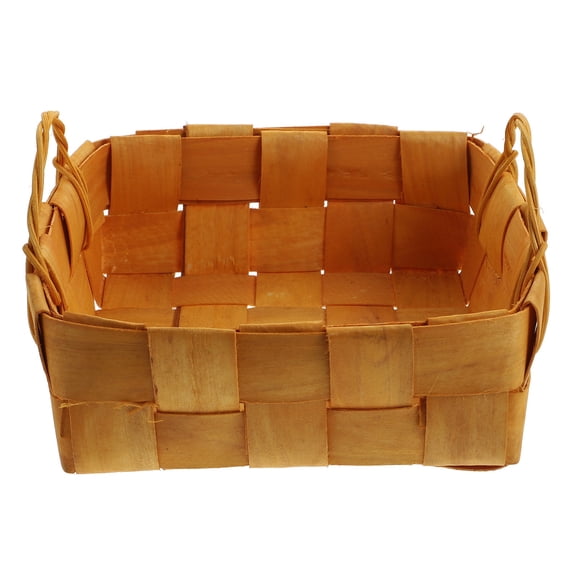BESTYASH 1PC Egg Storage Basket Khaki Wood for Household Items Organization