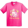 thumbnail image 3 of Inktastic I Love My Mommy Unicorn with Pink and Yellow Flowers Youth T-Shirt, 3 of 5