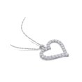 thumbnail image 2 of 2.40 Carat (Ctw) Lab-Created Moissanite Heart Pendant Necklace in Sterling Silver with Chain for Women, 2 of 5