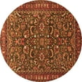 thumbnail image 1 of Ahgly Company Indoor Round Persian Orange Traditional Area Rugs, 3' Round, 1 of 1