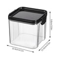 thumbnail image 3 of Xihbxyly Tarro para Almacenar Cebada, de Plástico Transparente, Hermético, Apilable, Ideal para Alimentos Secos, Especias, Refrigerios, Café, para Despensa o Refrigerador, 600 Ml, 700 Ml y 1300 Ml., 3 of 5
