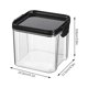 thumbnail image 3 of Fiudx Tarro para Almacenar Cebada, de Plástico Transparente, Hermético, Apilable, Ideal para Alimentos Secos, Especias, Refrigerios, Café, para Despensa o Refrigerador, 600 Ml, 700 Ml y 1300 Ml., 3 of 5