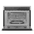thumbnail image 5 of KoolMore Combinación de horno de convección y microondas integrado de 24 pulgadas con asador, puerta de cierre suave, potencia de 1000 vatios, acabado de acero inoxidable, pantalla LCD de control táct, 5 of 5
