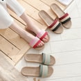 thumbnail image 4 of Summer Flax Slippers for Women Casual Linen Slippers Indoor Floor Shoes Home Slipper, 4 of 5