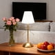 thumbnail image 4 of Lámpara De Mesa Pequeña Lazo, Lámpara De Mesa Plisada Recargable, Linda Pantalla Tela Decorativa, Lámparas Inalámbricas Escritorio, Luz LED Para Mesita Noche Para Dormitorio, 4 of 7